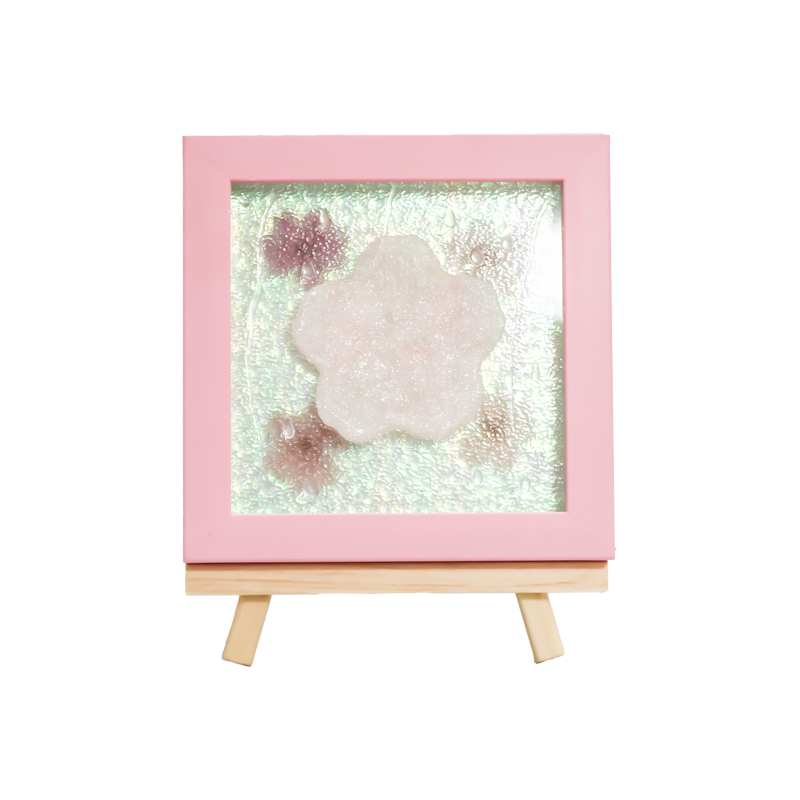 Gul treramme Cherry Blossom Art Lamp-Yozakura Rain