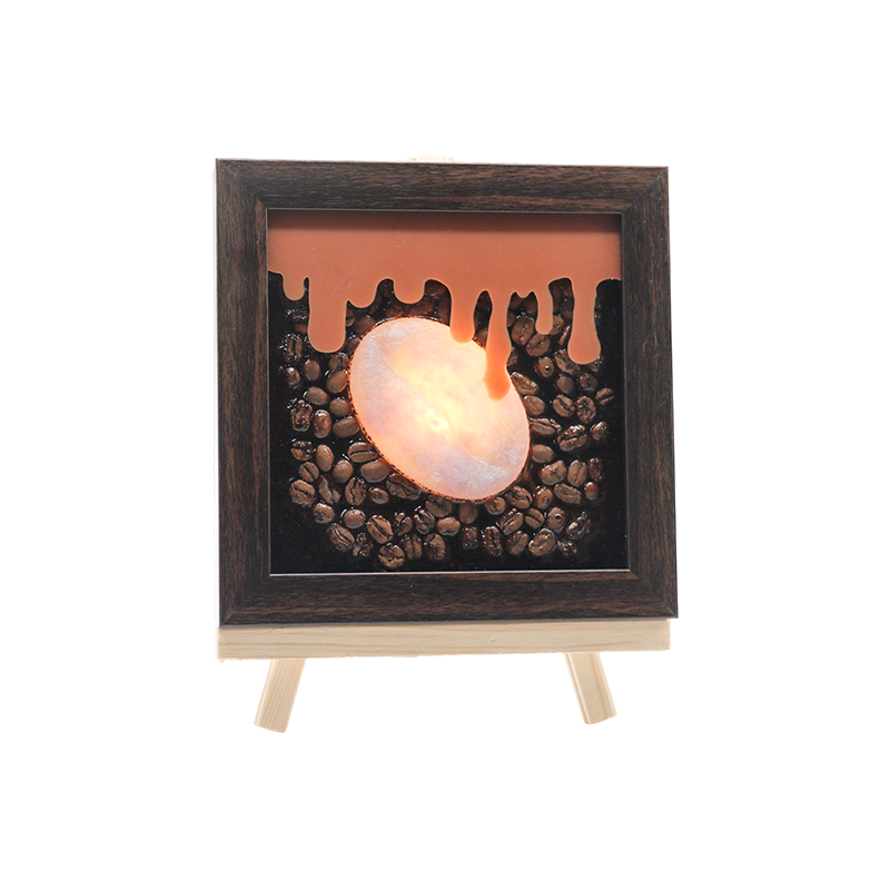 Amber kaffesimuleringskunstlampe - lampe kiss kaffeduft
