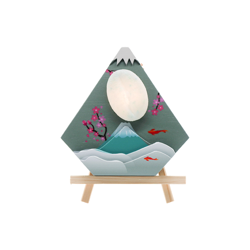 Japansk skrivebord Maihui trekunstlampe-Snøtopp i tre