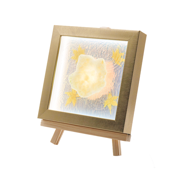 Vann krusning rav lønneblad simulering kunstlampe - Maple Shadow Lamp
