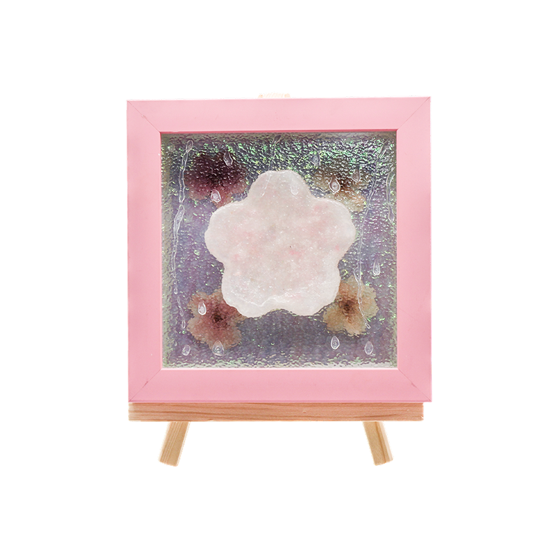 Gul treramme Cherry Blossom Art Lamp-Yozakura Rain