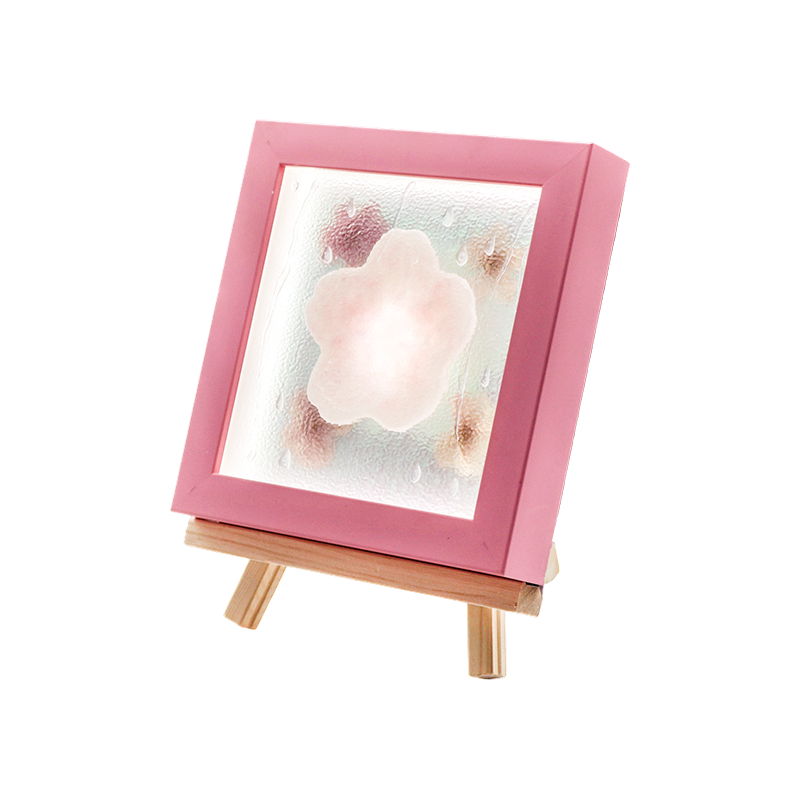 Gul treramme Cherry Blossom Art Lamp-Yozakura Rain