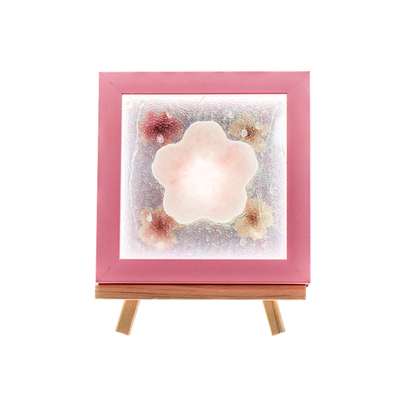 Gul treramme Cherry Blossom Art Lamp-Yozakura Rain